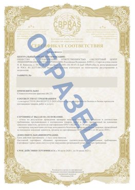 Образец Сертификат СТО 01.064.00220722.2-2020 Дудинка Сертификат СТО 01.064.00220722.2-2020 